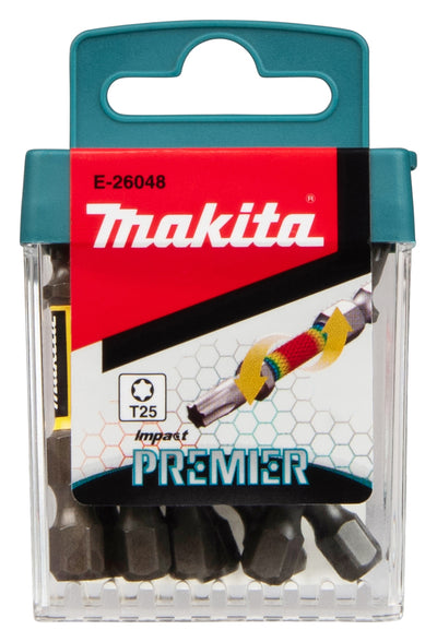 Makita accessoires slagschroefbits t25x50mm | impact premier | 10 stuks - e-26048