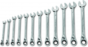 Facom expert by ratelringsteeksleutelset | 8 t m 19mm | 12-delig | e111106 - e111106