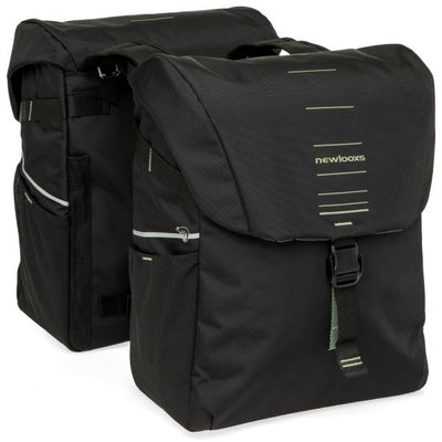 Newlooxs tas new looxs vigo dubbel | zwart groen | 40l