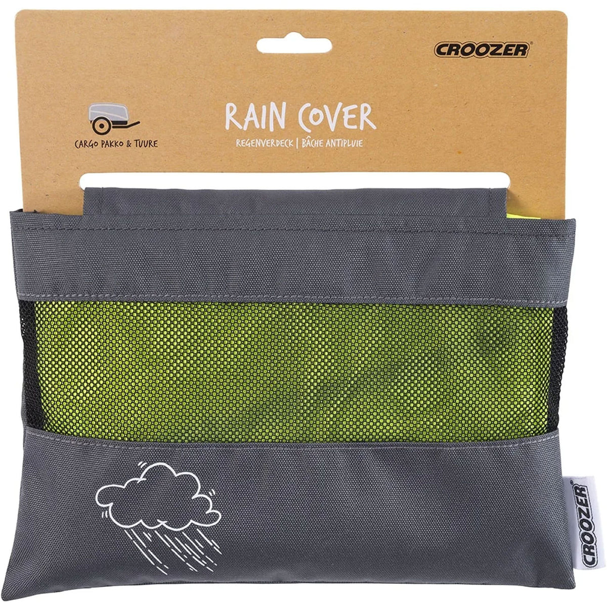 Croozer rain cover for cargo pakko tuure