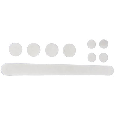 Velo stickerset voor de bescherming van het frame vork rms 9-delig - transparant