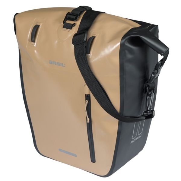 Basil tas rivo l enkel zand zwart | mik hooks | 15l