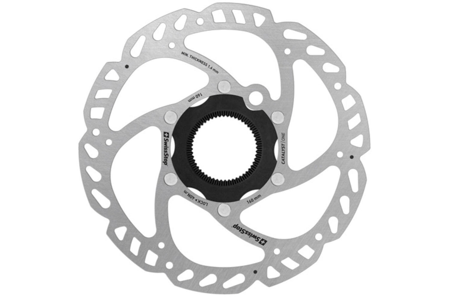 Swissstop Swissstop remschijf catalyst one centerlock 160mm