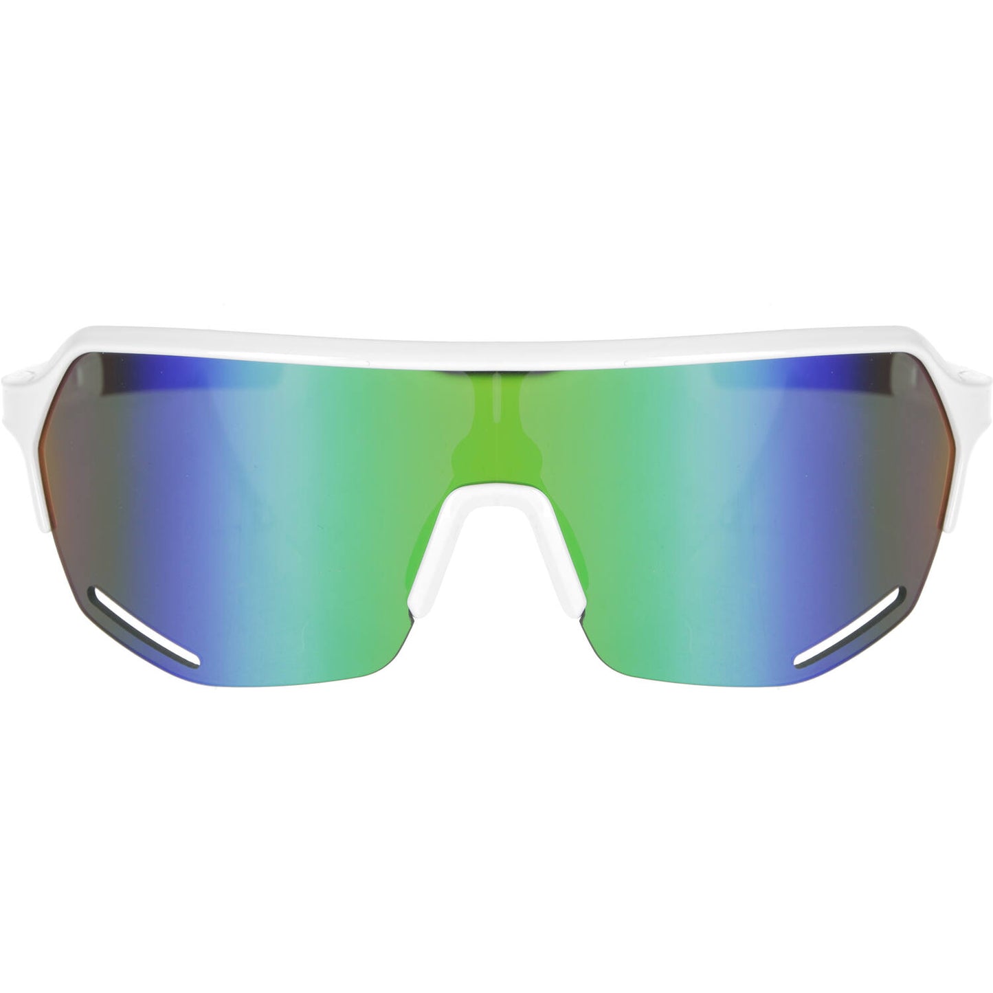 Trivio - fietsbril hyperion wit revo groen met extra transparante lens