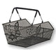 Basil Cento Flower Multi - fietsmand - achterop - zwart