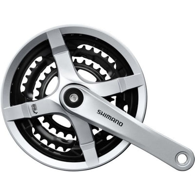 Shimano - crankstel fc-ty501 - 170 mm crankarm – 48 × 38 × 28t – zilver