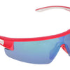 Trivio - fietsbril hadley rood wit met 2 extra lenzen