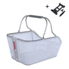 Basil fietsmand cento tech fiber nordlicht mik 21 liter 39 x 24 x 15 cm blauw zilver