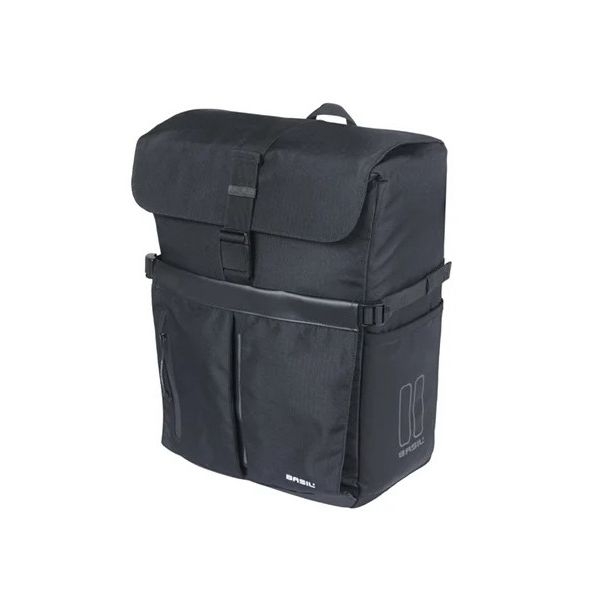 Basil fietsschoudertas move mik studs 14 liter 14 x 24 x 34 cm - zwart
