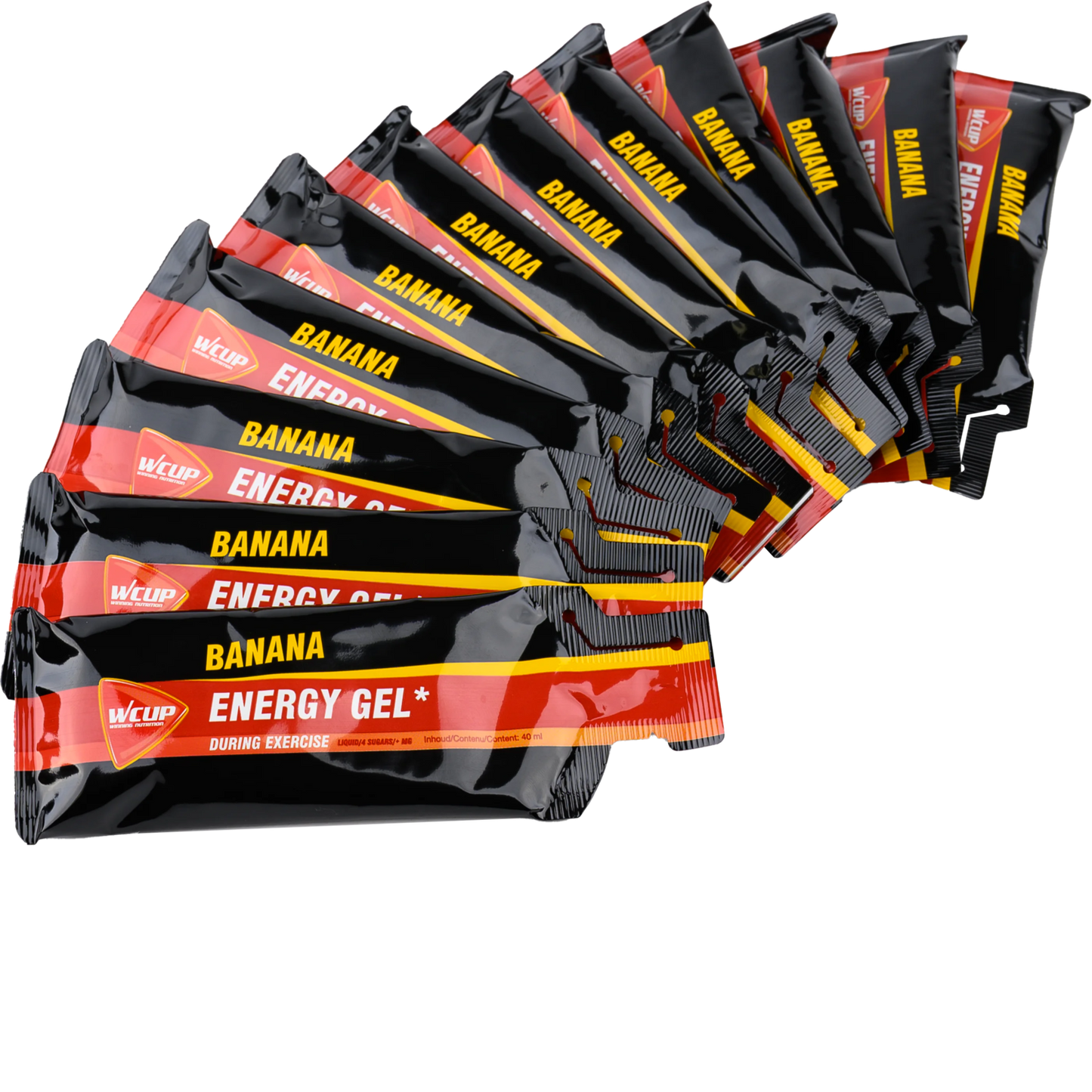 Wcup - energy gel banaan 40ml 12 stuks