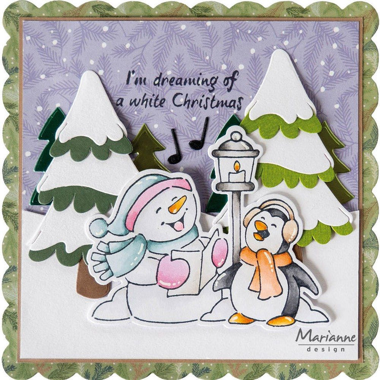 Marianne design • clear stamps dies eline's animals snowman pinguin