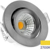 Enzo ecodim led inbouwspot 5w 2700k 62mm 60gr rond verstelbaar geschuurd staal - led4840