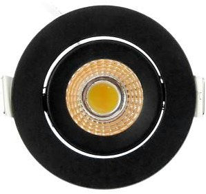 Enzo ecodim led inbouwspot 5w 2700k 62mm 60gr rond verstelbaar zwart - led4835