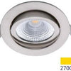 Enzo ecodim led inbouwspot 5w 2700k 85mm 60gr rond verstelbaar geschuurd staal - led4820