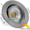Enzo ecodim led inbouwspot 5w dimtowarm 62mm 36gr rond verstelbaar geschuurd staal - led4740