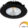 Enzo ecodim led inbouwspot 5w dimtowarm 85mm 36gr rond verstelbaar zwart - led4710