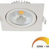 Enzo ecodim led inbouwspot 5w dimtowarm 85mm 36gr vierkant verstelbaar wit - led4750