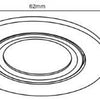 Enzo ecodim led meubelspot 3w 2700k 62mm rond zwart - led4905