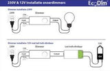 Enzo ecodim led snoerdimmer wit universeel 230v 0-50w - 4364980 - afbeelding 2