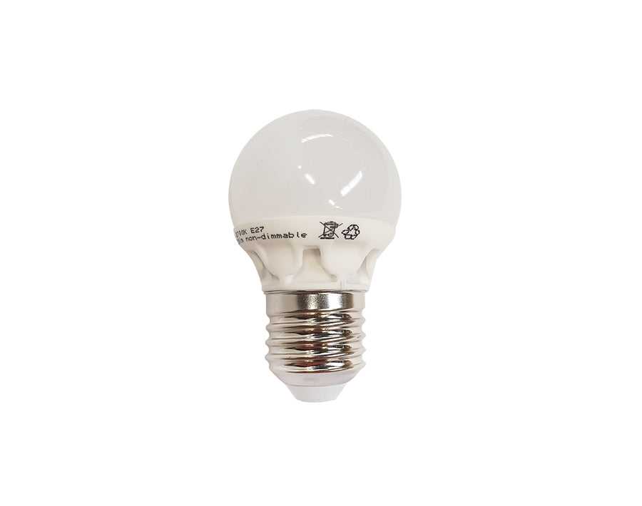 Ecosavers ledlamp - e27 - 400 lm - kogel - mat