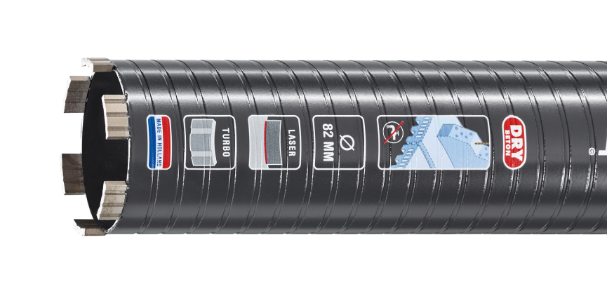 Carat laser diamantboor dry beton | ø182x300x5 4 unc – ed18230020