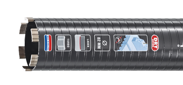 Carat laser diamantboor dry beton | ø182x300x5 4 unc – ed18230020