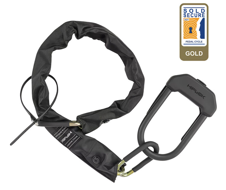 Hiplok e-dx chain lock for e-bikes and cargo bikes