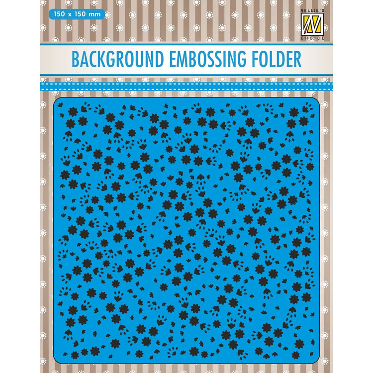Nellie's choice • 3d embossing folder achtergrond bloem in patroon 15x15cm
