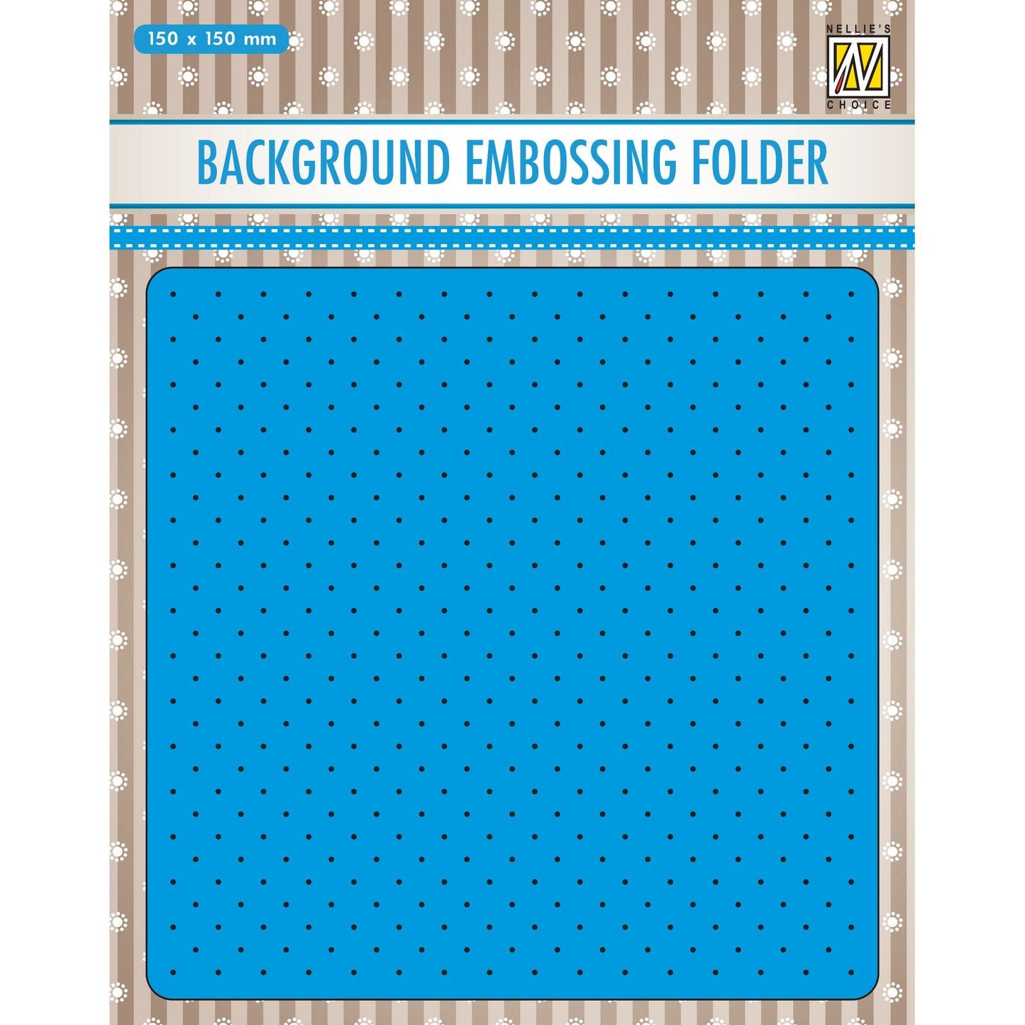 Nellie's choice • 3d embossing folder achtergrond kleine stippen 15x15cm
