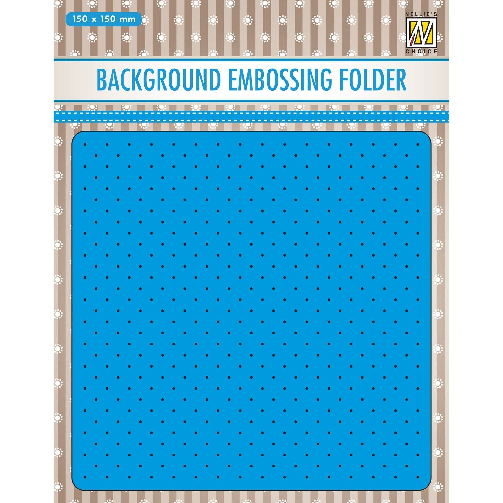 Nellie's choice • 3d embossing folder achtergrond kleine stippen 15x15cm