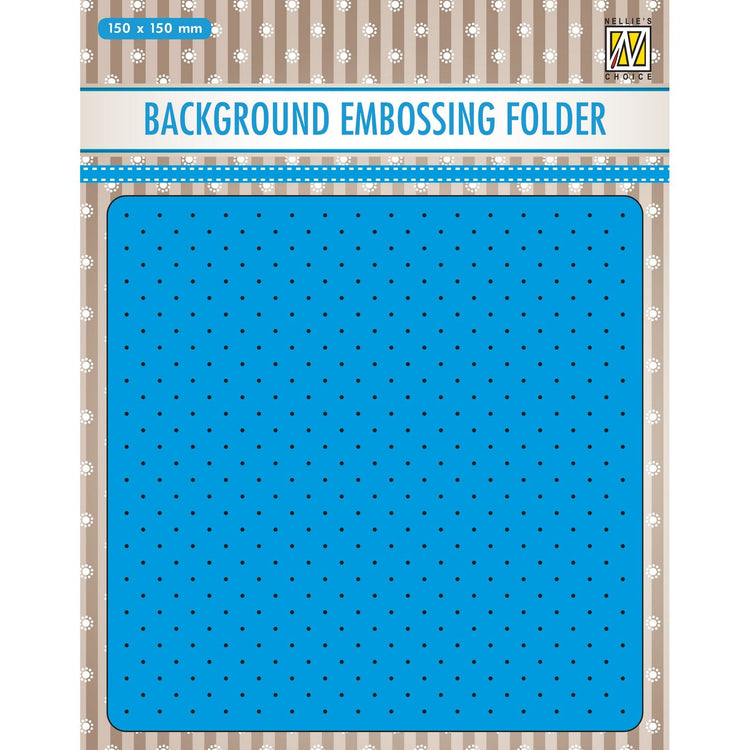Nellie's choice • 3d embossing folder achtergrond kleine stippen 15x15cm