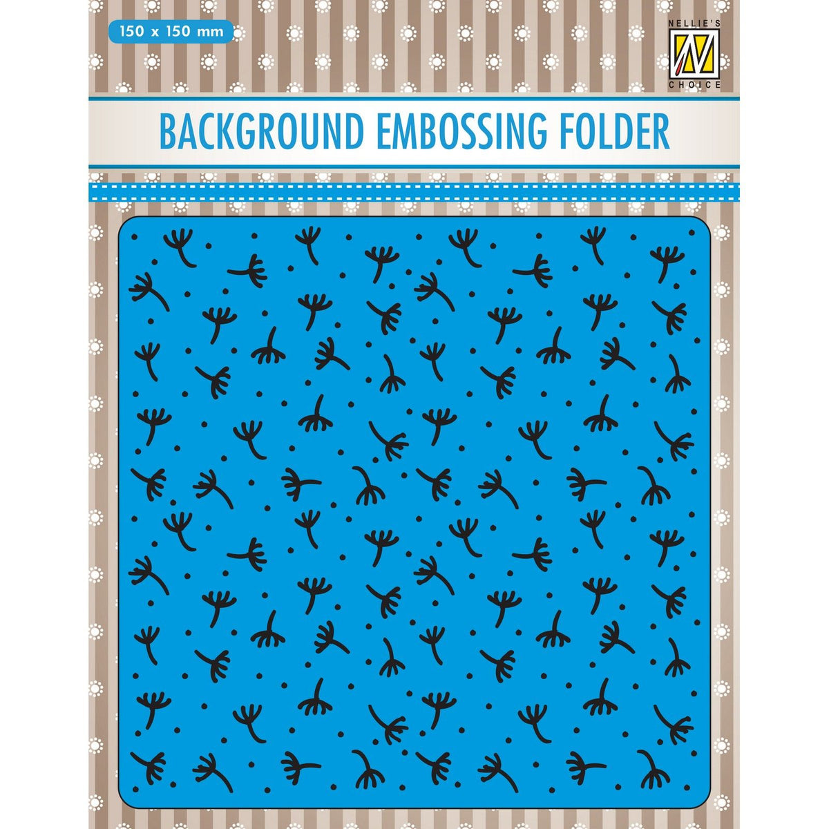 Nellie's choice • 3d embossing folder achtergrond takken 15x15cm