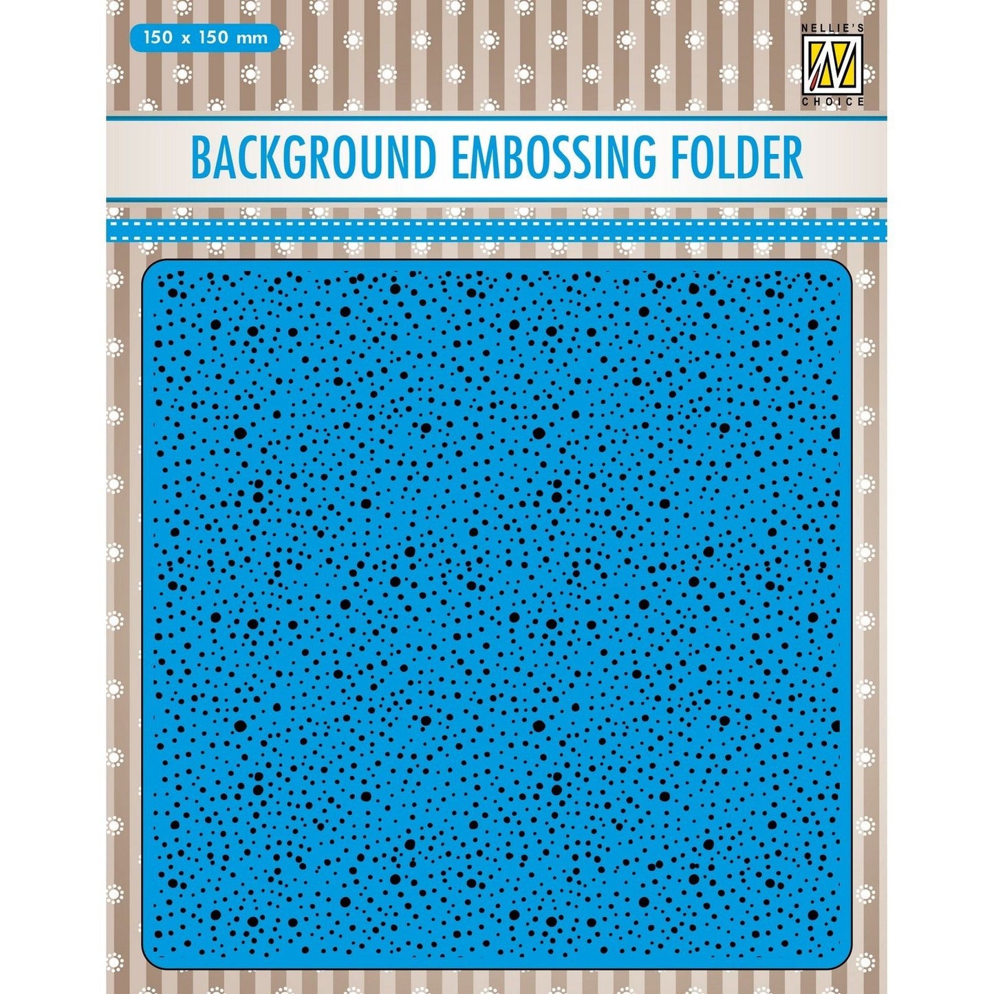 Nellie's choice • 3d embossing folder achtergrond stippen 15x15cm
