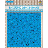 Nellie's choice • 3d embossing folder achtergrond stippen 15x15cm - afbeelding 1