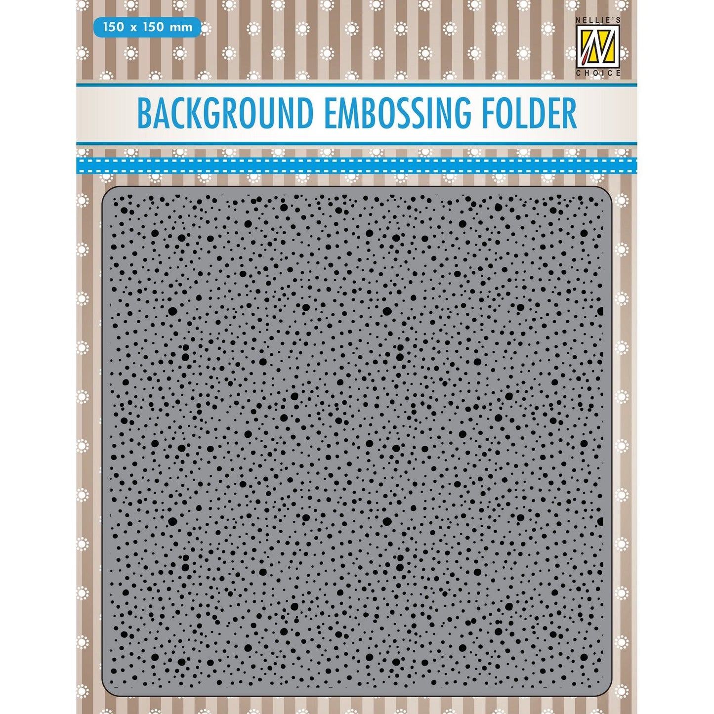 Nellie's choice • 3d embossing folder achtergrond stippen 15x15cm