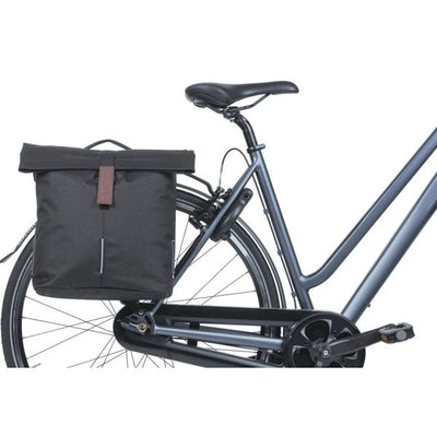 Basil tas dubbel 18333 city mik 28-32l. zwart