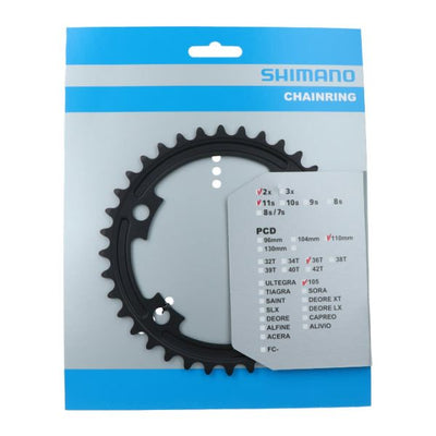 Shimano kettingblad 105 11V 36T Y1WV36000 FC-R7000 zwart