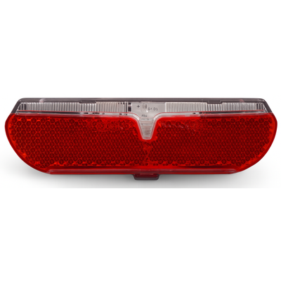 Edge dragerachterlicht city slimline - 80mm - incl. batterijen