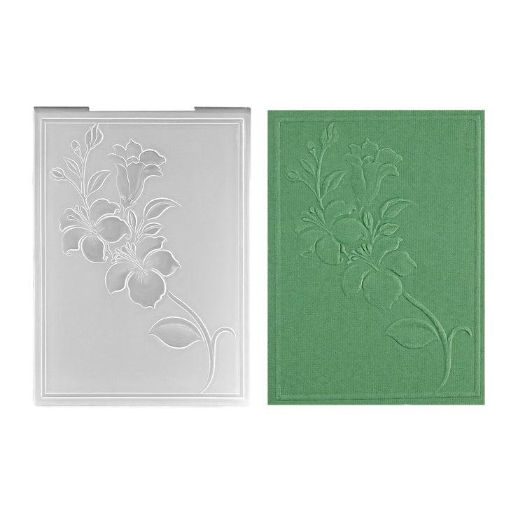 Nellie's choice • 3d embossing folder bloementak 10,5x14,8cm