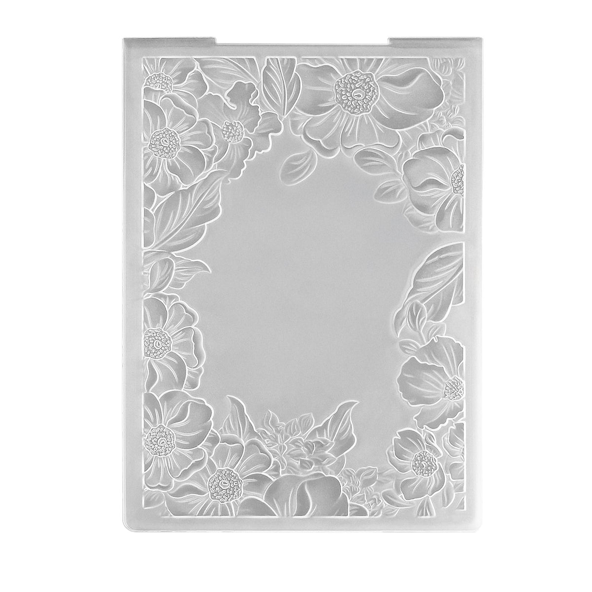 Nellie's choice • 3d embossing folder frame bloemen 10,6x15cm