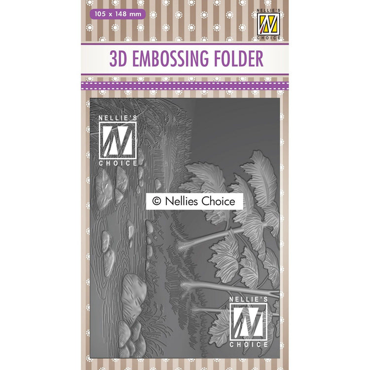 Nellie's choice • 3d embossing folder landschap waterval 10,5x14,8cm