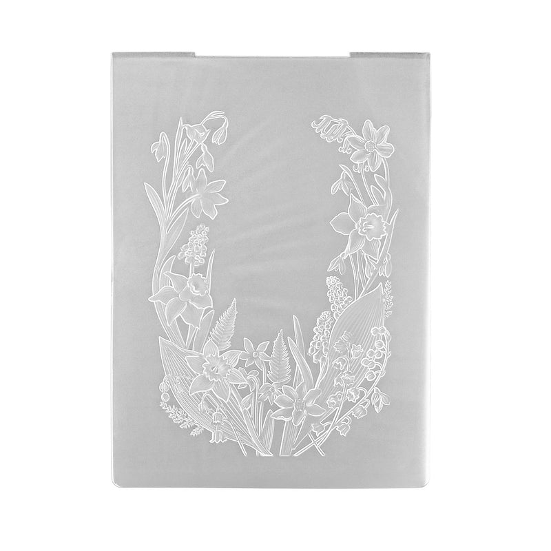 Nellie's choice • 3d embossing folder frame bloemen 10,5x14,8cm