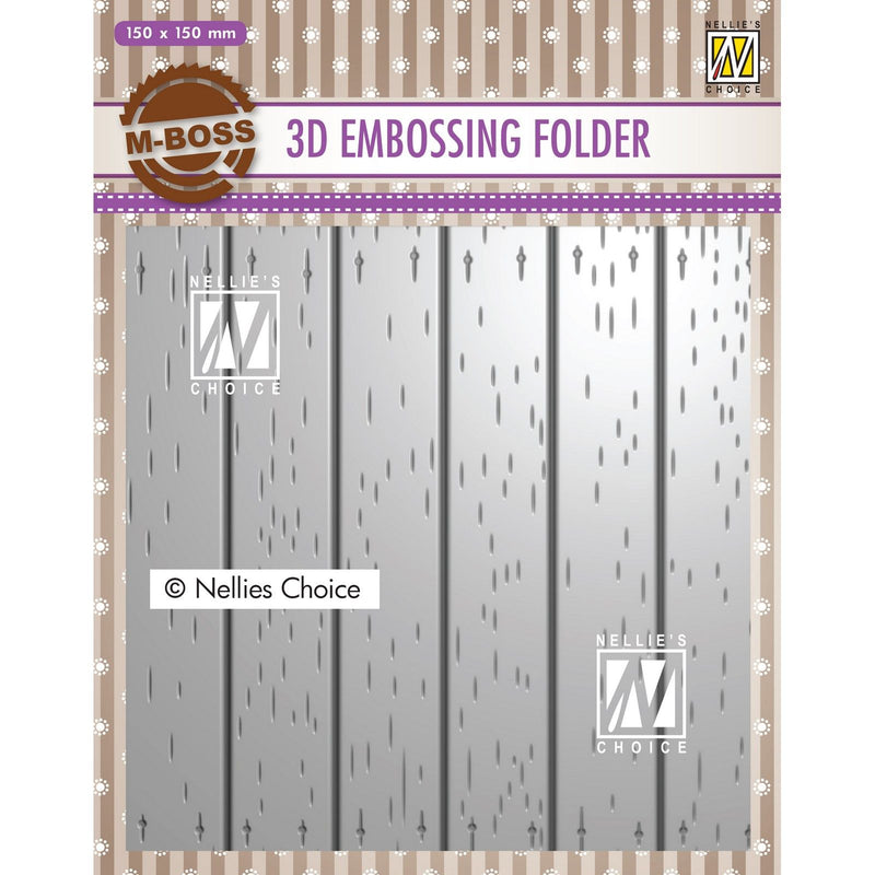 Nellie's choice • 3d embossing folder achtergrond metaalpatroon 15x15cm