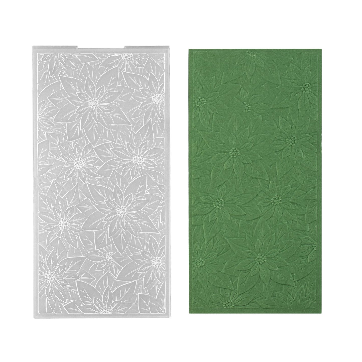 Nellie's choice • 3d embossing folder achtergrond kerstster 10,5x21cm