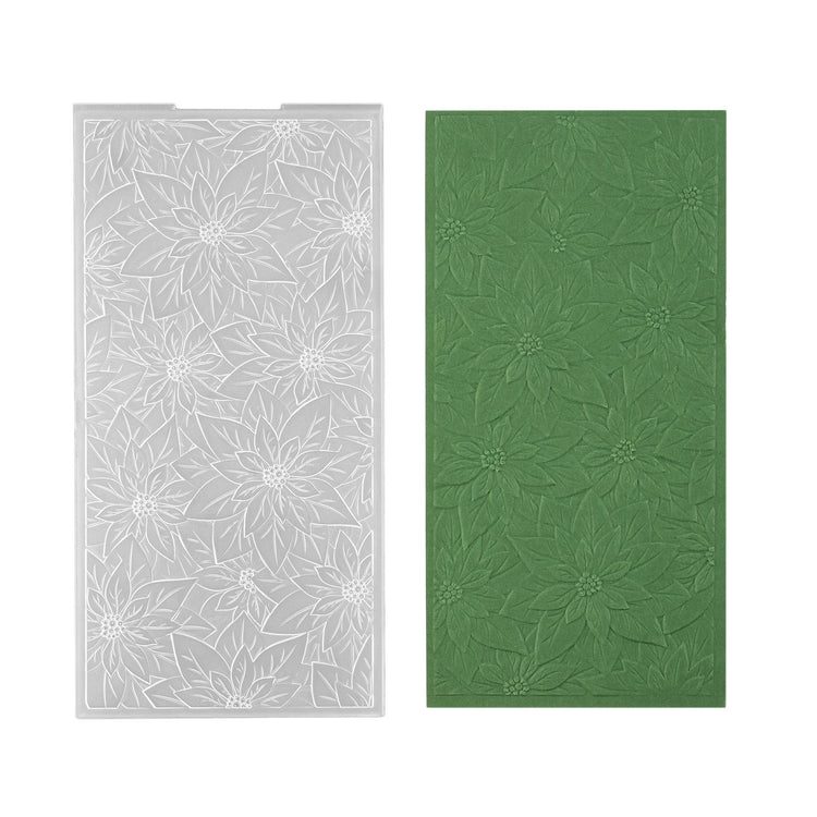 Nellie's choice • 3d embossing folder achtergrond kerstster 10,5x21cm