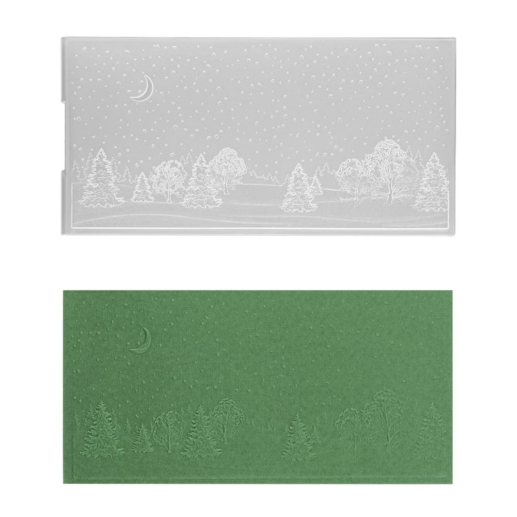 Nellie's choice • 3d embossing folder landschap besneeuwd landschap 10,5x21cm