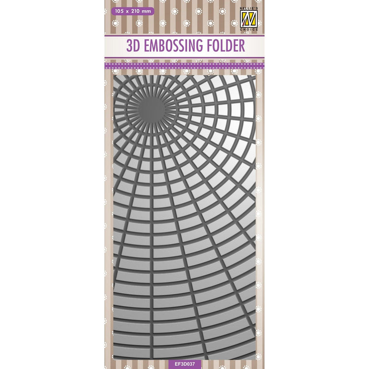 Nellie's choice • 3d embossing folder achtergrond zonneschijn 10,5x21cm