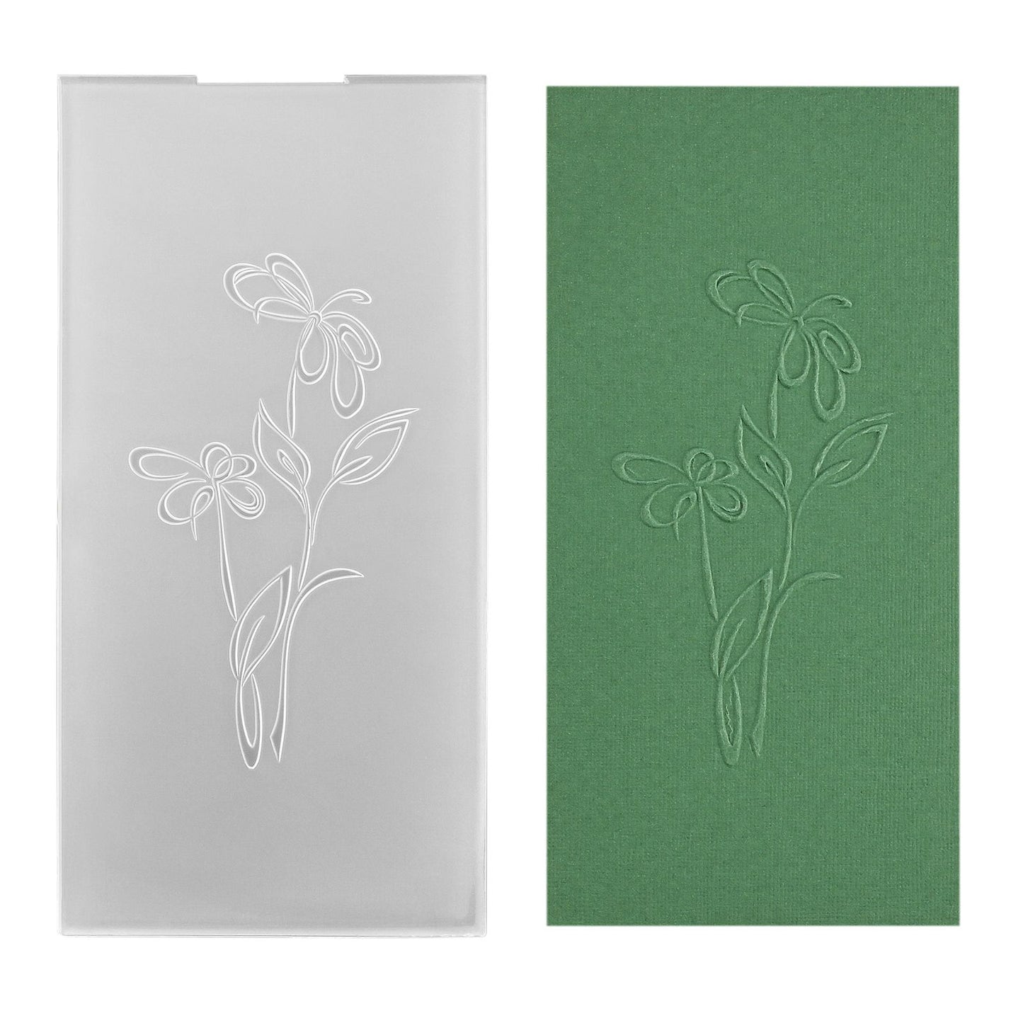 Nellie's choice • 3d embossing folder fijne bloemen 10,5x20,5cm