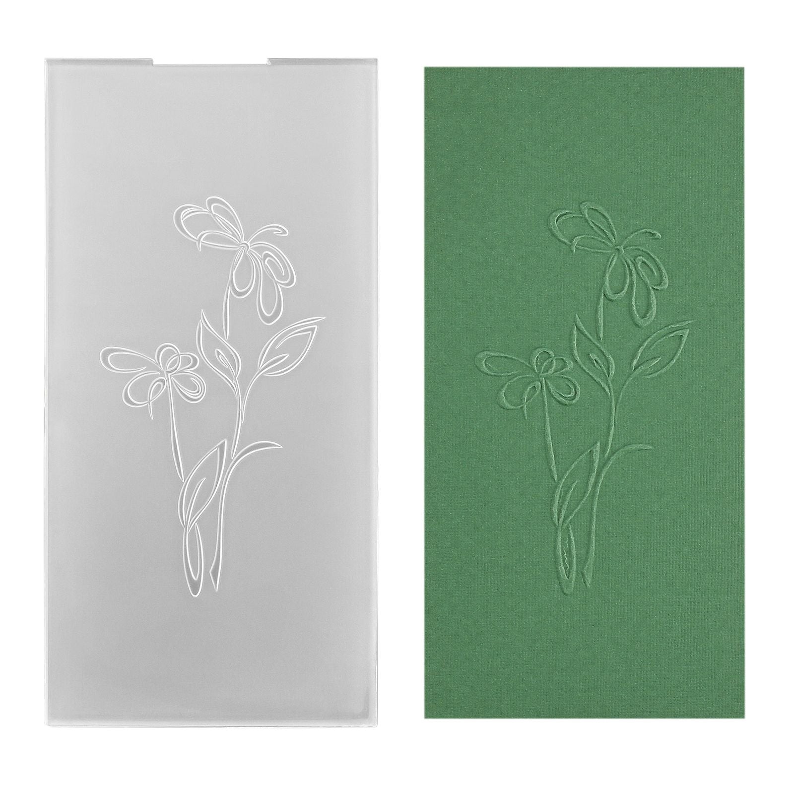 Nellie's choice • 3d embossing folder fijne bloemen 10,5x20,5cm
