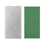 Nellie's choice • 3d embossing folder achtergrond wilde rozen 10,5x20,5cm - afbeelding 2